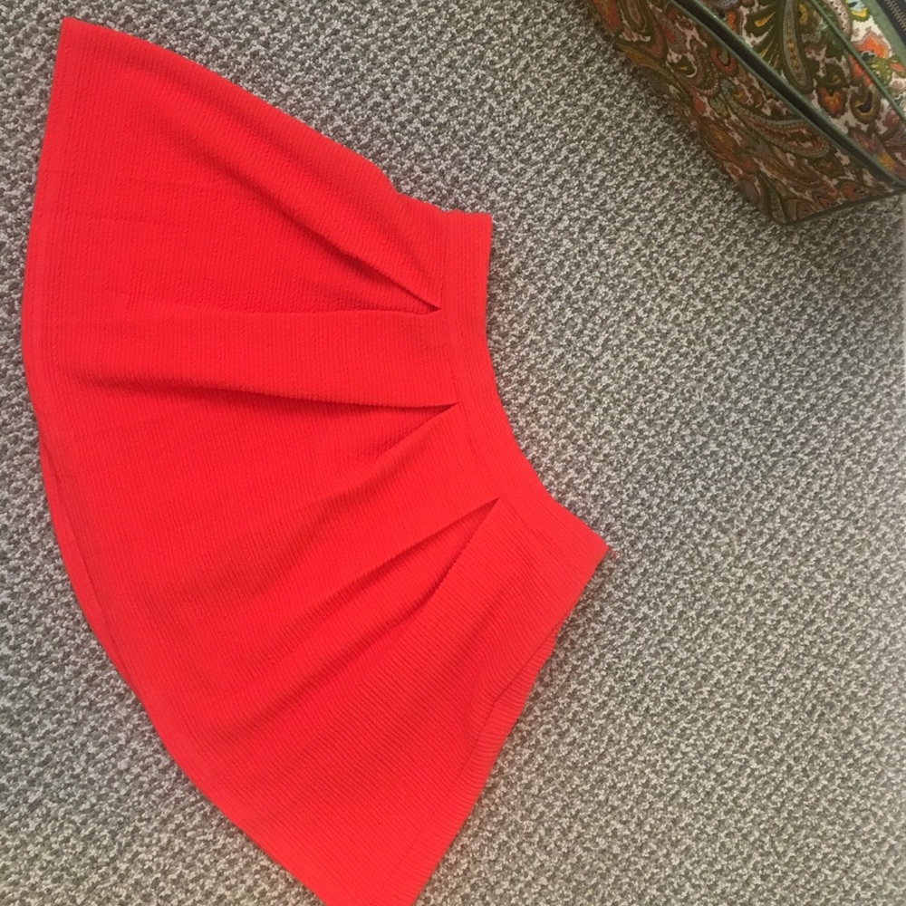 Bright Orange Mini Skirt